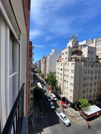 2 AMBIENTES A CALLE CON BALCON AMOBLADO 